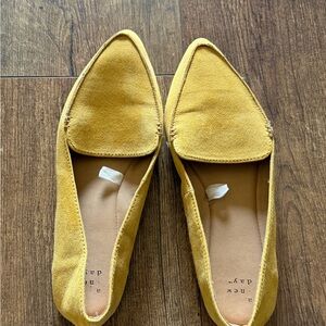 Target A New Day Mustard Suede Loafers